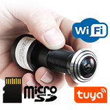 Беспроводной облачный IP WI-FI видеоглазок TUYA HDcom T201-8G